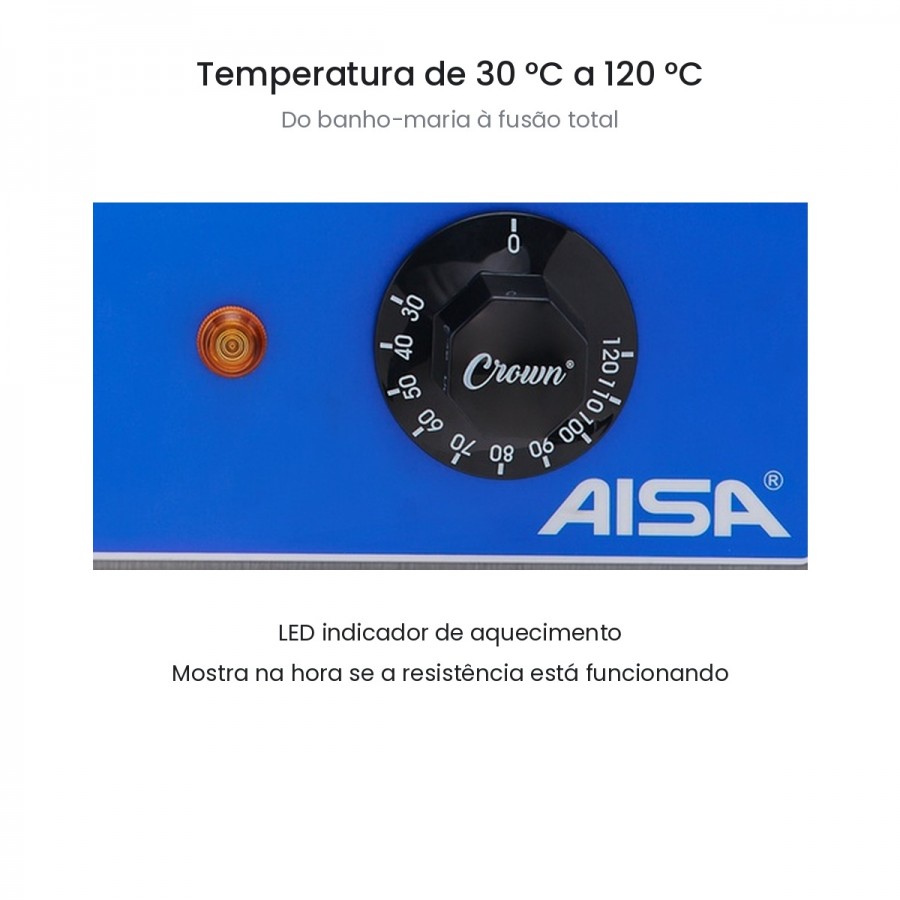 Derretedor Banho Maria 2 Cubas 2,5L